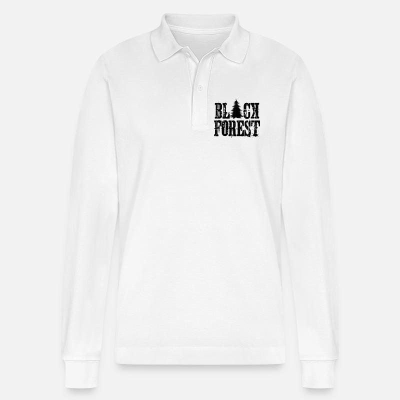 Black Forest - Stanley/Stella Unisex Bio-Langarm-Poloshirt Prepster - Weiß
