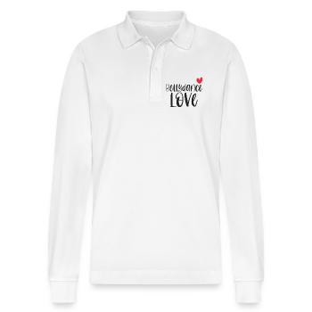 Belly Dancing Belly Dancer Love Gift - Stanley/Stella Organic Unisex Long-Sleeved Polo Shirt Prepster - white - Front - Anna (173cm) & Nico (186cm)