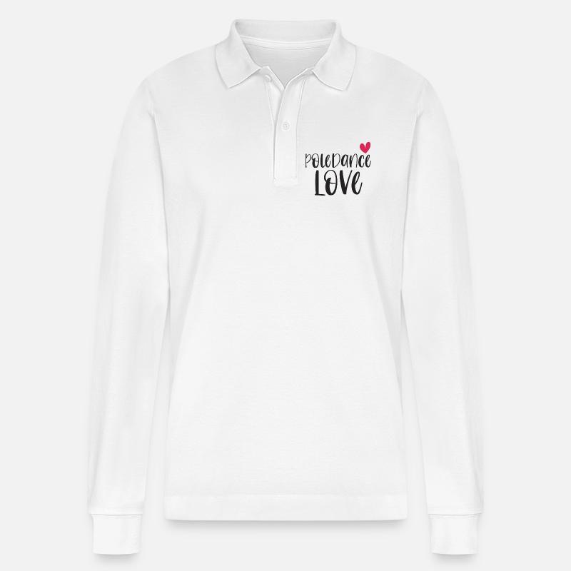 Pole Dance Dancer Poledancing Love Gift - Polo à manches longues bio PREPSTER Stanley/Stella Unisexe - blanc