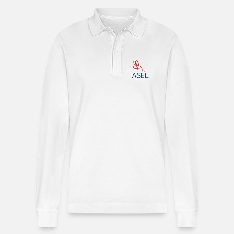 Basel T-Shirt Basel Pullover - Stanley/Stella Unisex Bio-Langarm-Poloshirt Prepster - Weiß