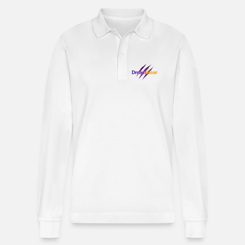Traumbekleidung - Stanley/Stella Unisex Bio-Langarm-Poloshirt Prepster - Weiß
