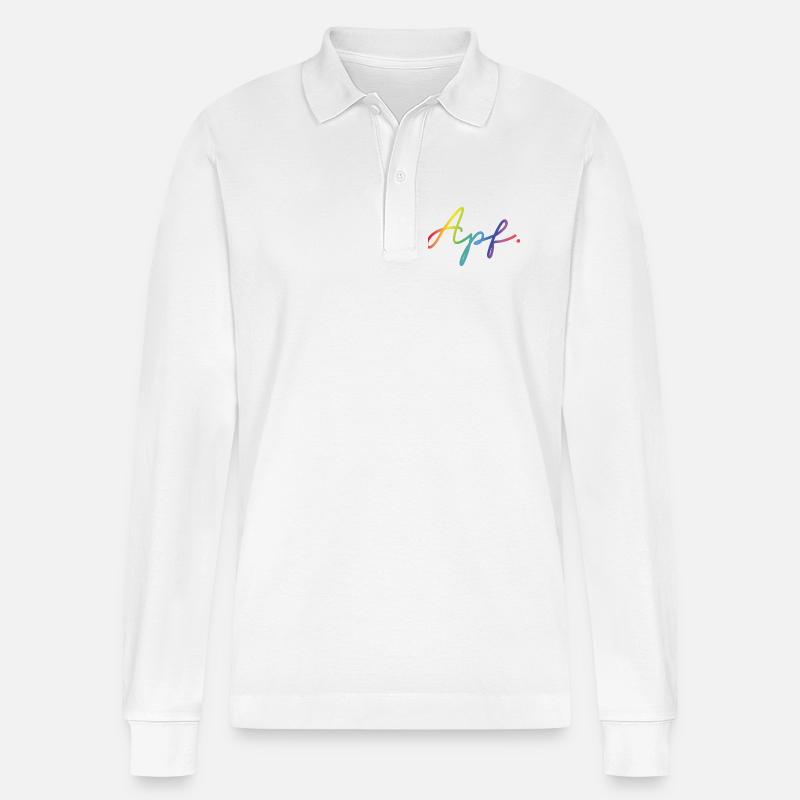 APF - Stanley/Stella Unisex Bio-Langarm-Poloshirt Prepster - Weiß