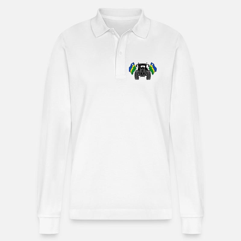Flevoland_Tractor_Pride - Polo à manches longues bio PREPSTER Stanley/Stella Unisexe - blanc