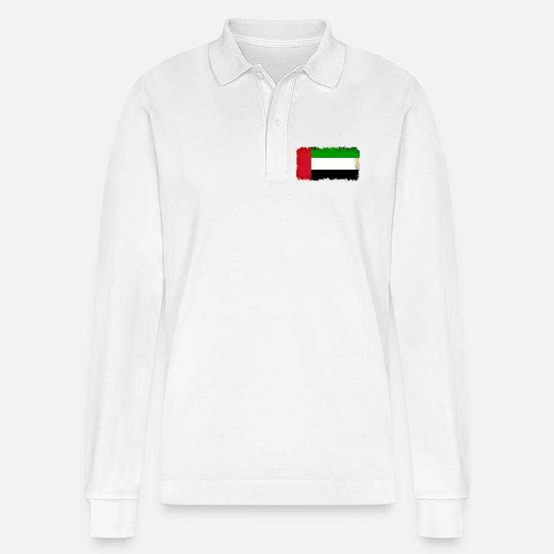 Emirate - Stanley/Stella Unisex Bio-Langarm-Poloshirt Prepster - Weiß