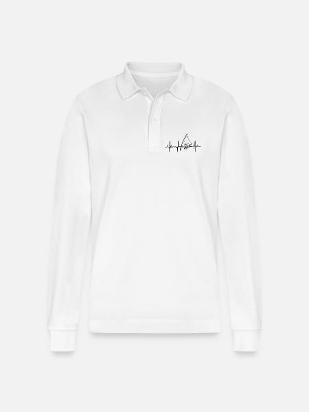 Fischerei Herzlinie - Stanley/Stella Unisex Bio-Langarm-Poloshirt Prepster - Weiß