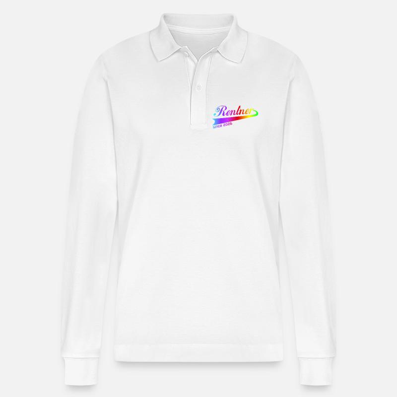 Pull de retraité retraite 2026, casquette - Polo à manches longues bio PREPSTER Stanley/Stella Unisexe - blanc