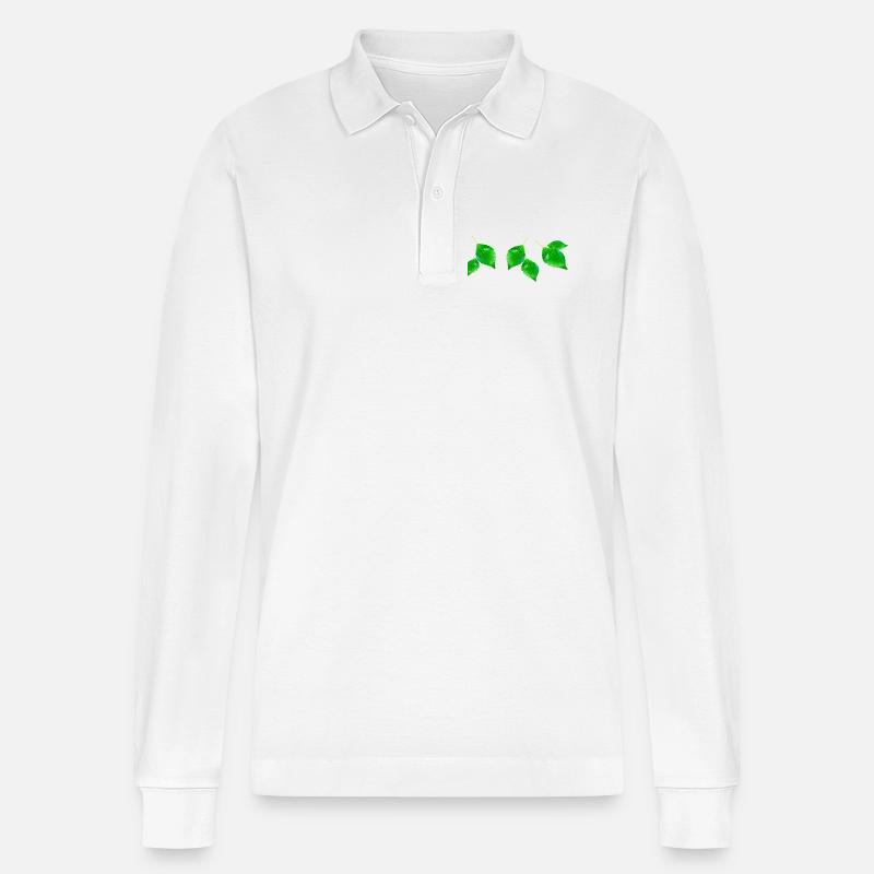 BIRKE || - Stanley/Stella Unisex Bio-Langarm-Poloshirt Prepster - Weiß
