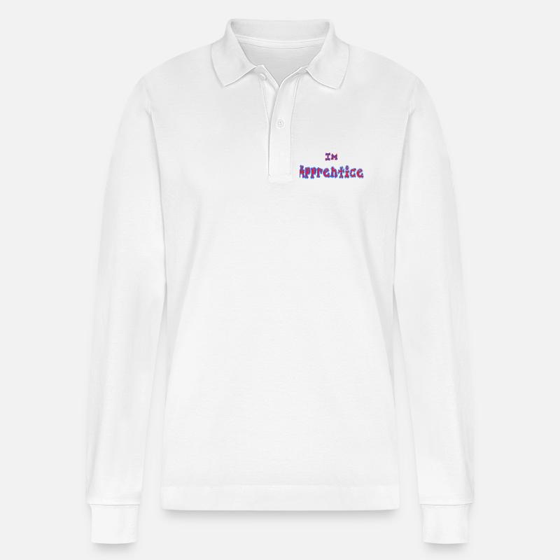 I-m_Apprentice - Stanley/Stella Unisex Bio-Langarm-Poloshirt Prepster - Weiß