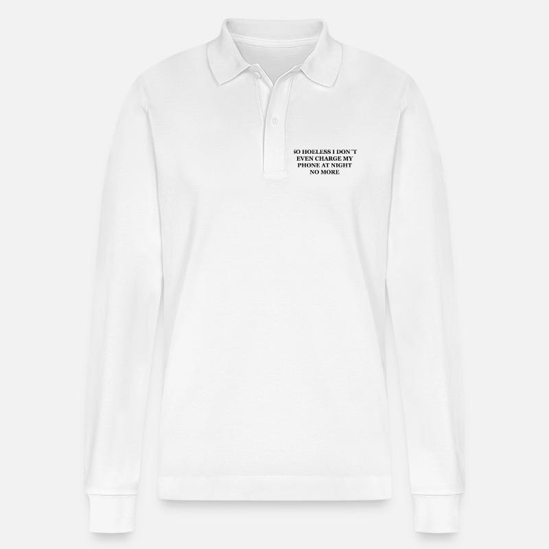 HOELESS - Stanley/Stella Unisex Bio-Langarm-Poloshirt Prepster - Weiß