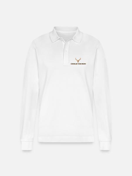 Härzbluetgraubünden - Stanley/Stella Organic Unisex Long-Sleeved Polo Shirt Prepster - white