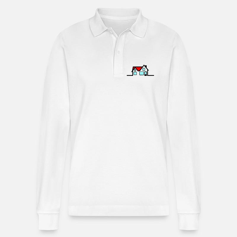 Haus - Stanley/Stella Unisex Bio-Langarm-Poloshirt Prepster - Weiß