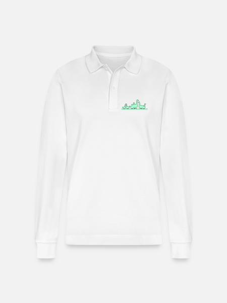 Enten Gänse - Stanley/Stella Unisex Bio-Langarm-Poloshirt Prepster - Weiß