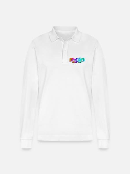 Moin heisst das! - Stanley/Stella Unisex Bio-Langarm-Poloshirt Prepster - Weiß