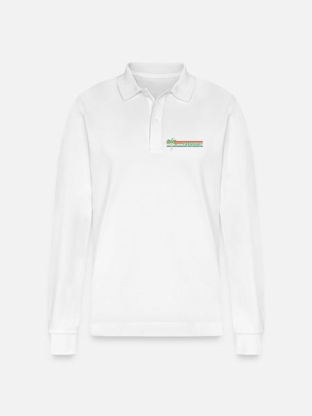 Geschenk für Paraguay - Stanley/Stella Unisex Bio-Langarm-Poloshirt Prepster - Weiß