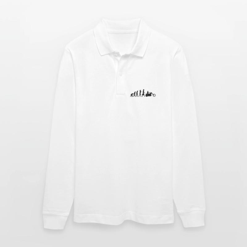evolution_chopper Stanley/Stella Unisex Bio-Langarm-Poloshirt Prepster