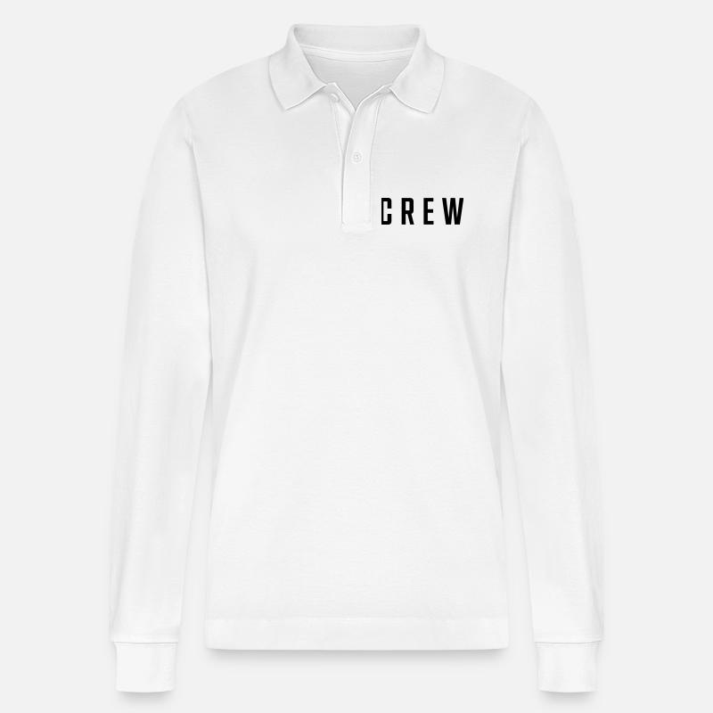 Crew - Stanley/Stella Unisex Bio-Langarm-Poloshirt Prepster - Weiß