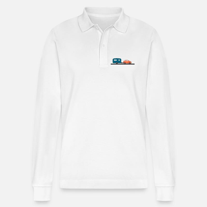 Auto - Stanley/Stella Unisex Bio-Langarm-Poloshirt Prepster - Weiß