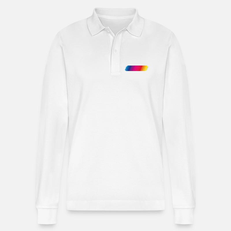 Farbspektrum Flash dirty - Stanley/Stella Unisex Bio-Langarm-Poloshirt Prepster - Weiß