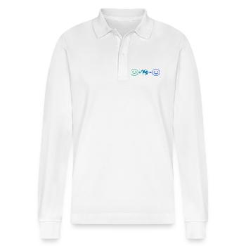 Hip-Hop-Tanz Geschenkidee für die Hip-Hop-Tänzerin - Stanley/Stella Unisex Bio-Langarm-Poloshirt Prepster - Weiß - Vorne - Anna (173cm) & Nico (186cm)