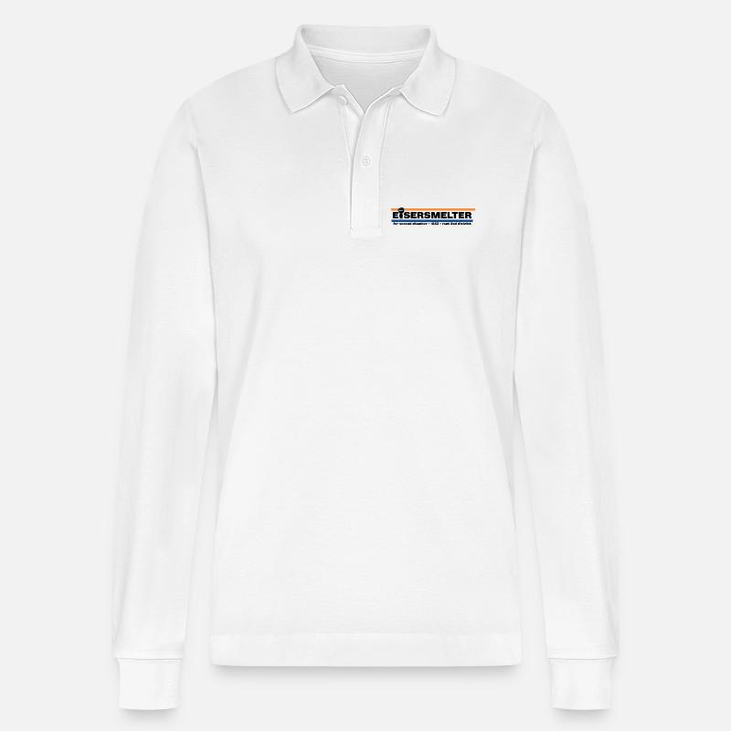 Eisersmelter 1882 - Stanley/Stella Unisex Bio-Langarm-Poloshirt Prepster - Weiß