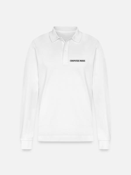 Computer Music - Stanley/Stella Organic Unisex Long-Sleeved Polo Shirt Prepster - white