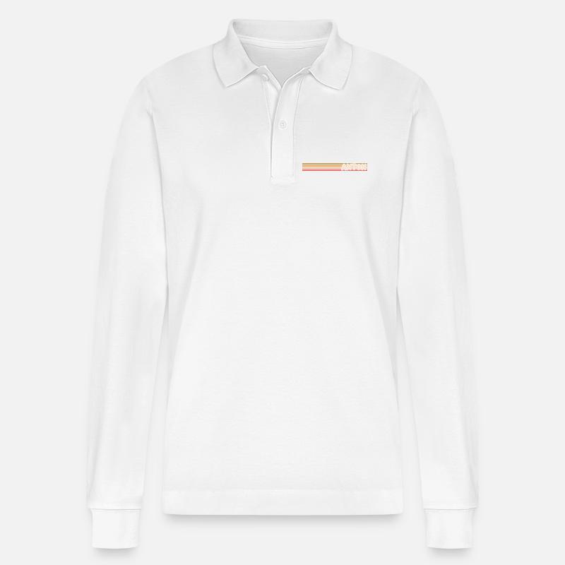 Nostalgisches Retro-Design mit Namen Anton - Stanley/Stella Unisex Bio-Langarm-Poloshirt Prepster - Weiß