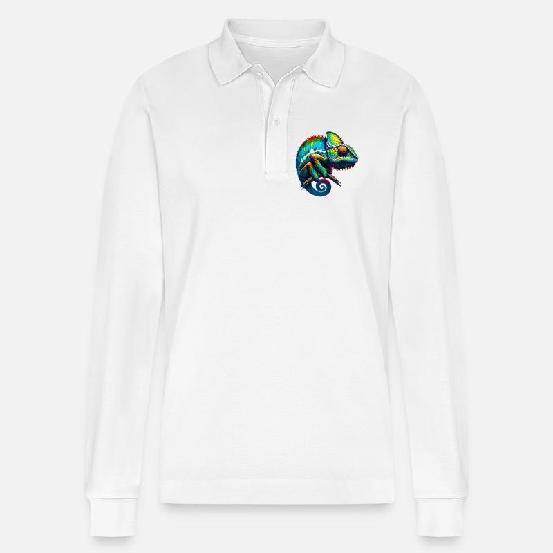 Caméléon - Polo à manches longues bio PREPSTER Stanley/Stella Unisexe - blanc