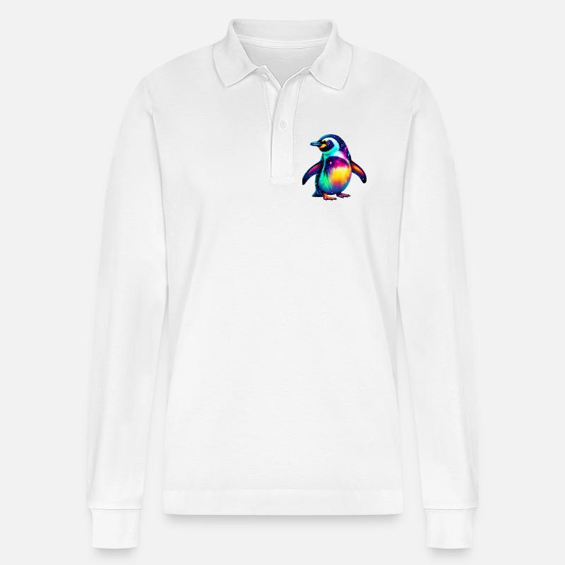 Pinguin - Stanley/Stella Unisex Bio-Langarm-Poloshirt Prepster - Weiß