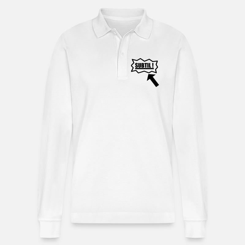 Subtil - Stanley/Stella Unisex Bio-Langarm-Poloshirt Prepster - Weiß