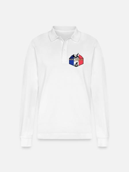 Mount Ventoux Deluxe - Stanley/Stella Unisex Bio-Langarm-Poloshirt Prepster - Weiß
