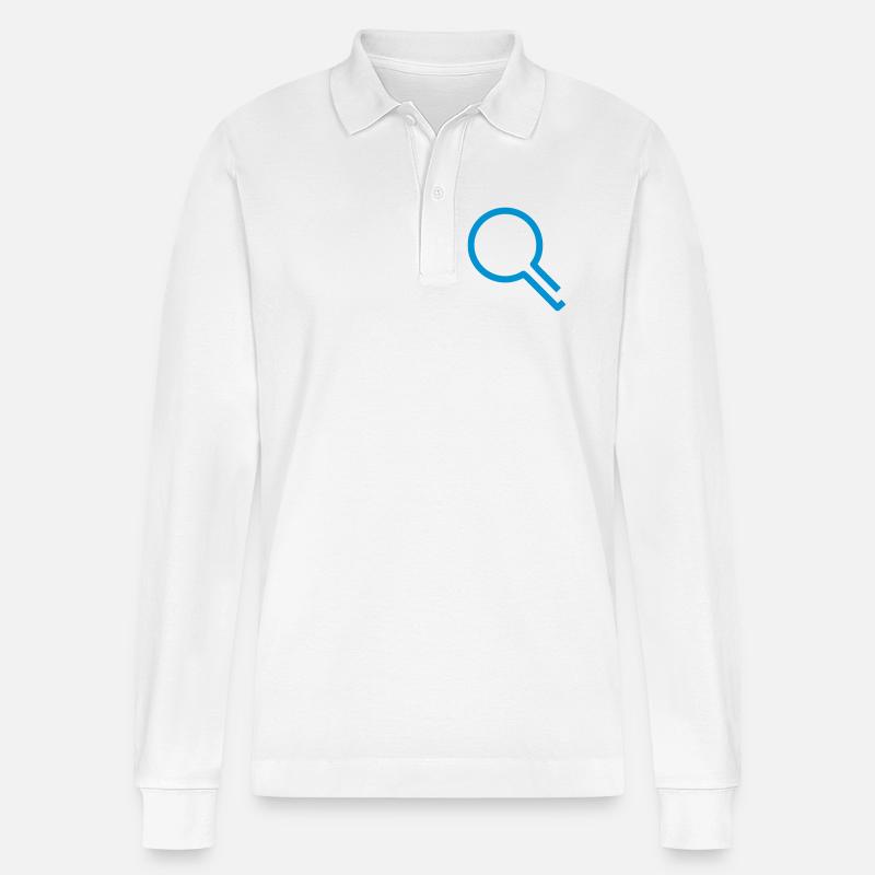 lupe research Datensuche Datenrecherche - Stanley/Stella Unisex Bio-Langarm-Poloshirt Prepster - Weiß