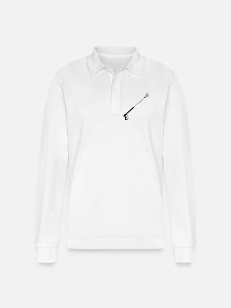 High-pressure sprayer façade cleaning 5 - Stanley/Stella Organic Unisex Long-Sleeved Polo Shirt Prepster - white
