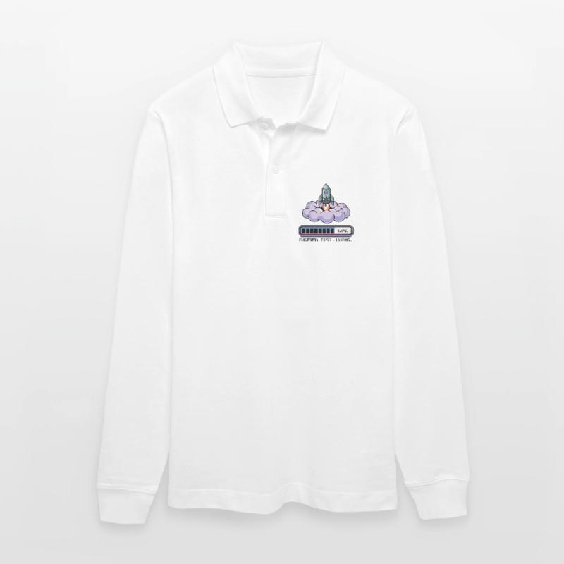 Digital Retro – Existential Crisis – Loading... Stanley/Stella Organic Unisex Long-Sleeved Polo Shirt Prepster