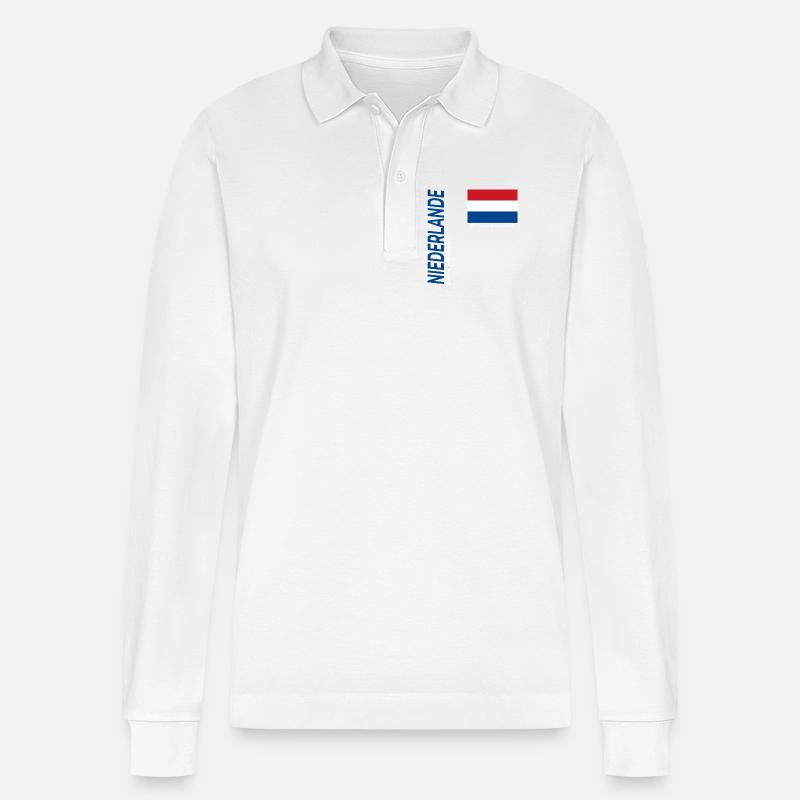Doesburg - Polo à manches longues bio PREPSTER Stanley/Stella Unisexe - blanc