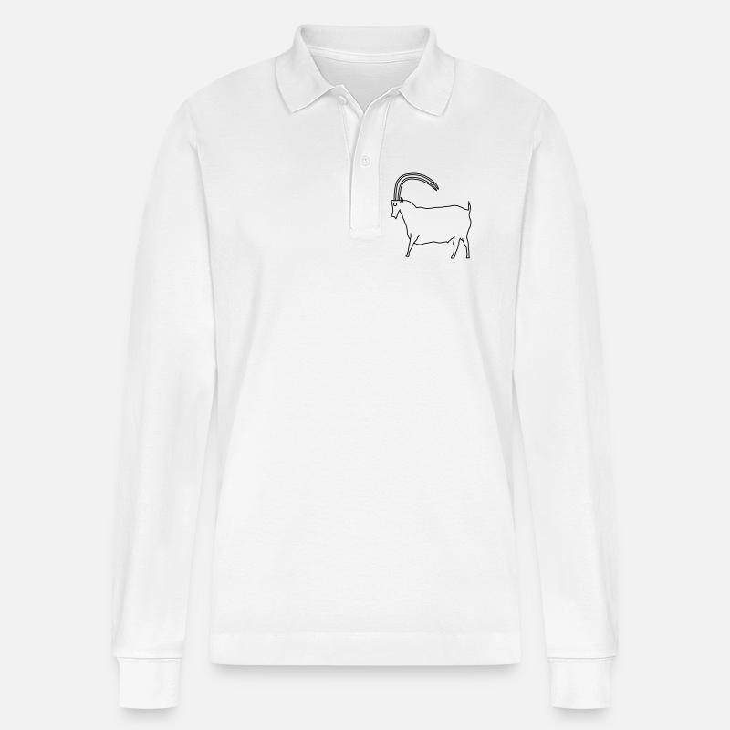 bock11082022 - Stanley/Stella Unisex Bio-Langarm-Poloshirt Prepster - Weiß