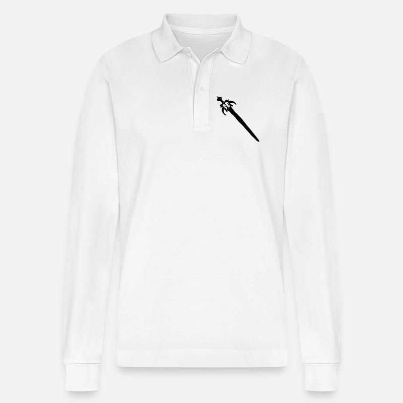 Épée - Polo à manches longues bio PREPSTER Stanley/Stella Unisexe - blanc