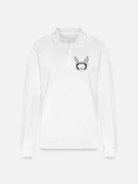 Ski Bunny - Stanley/Stella Organic Unisex Long-Sleeved Polo Shirt Prepster - white