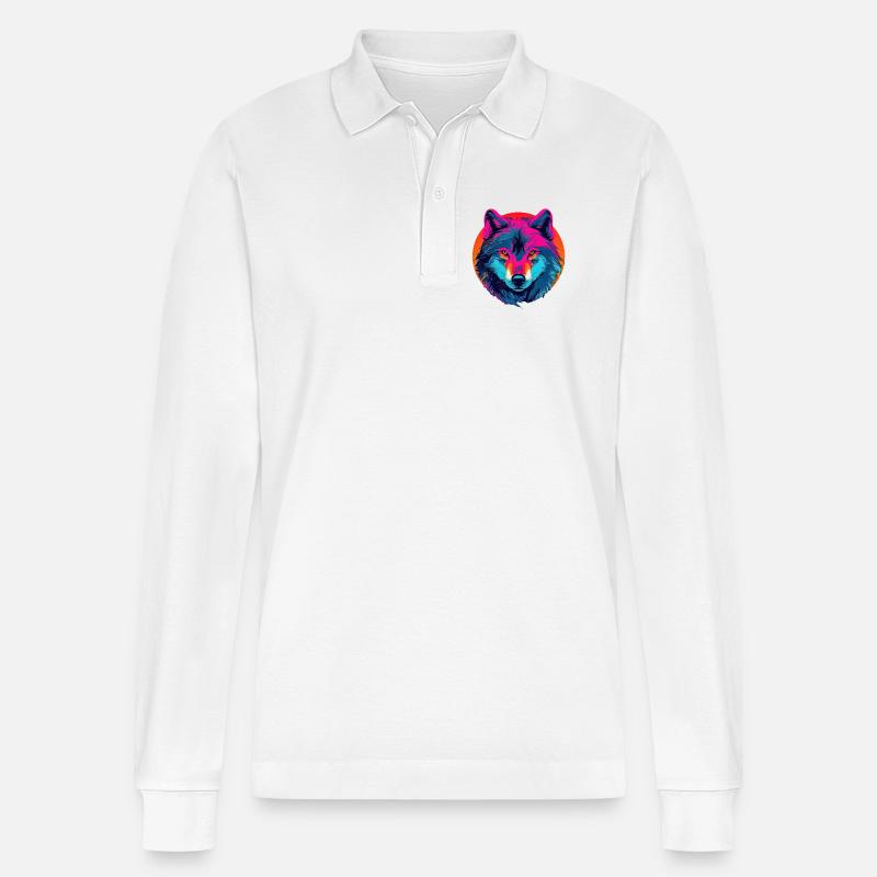 Lady Wolf 2026 - Stanley/Stella Unisex Bio-Langarm-Poloshirt Prepster - Weiß