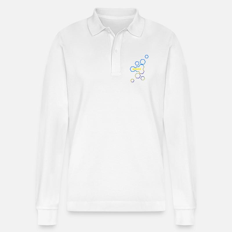 Style Baran - Stanley/Stella Unisex Bio-Langarm-Poloshirt Prepster - Weiß