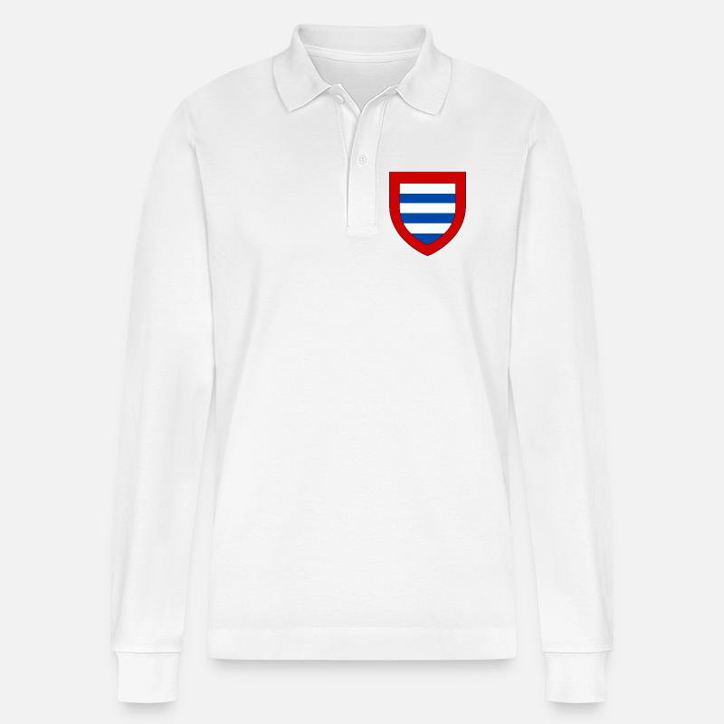 Blason du Goële - Polo à manches longues bio PREPSTER Stanley/Stella Unisexe - blanc