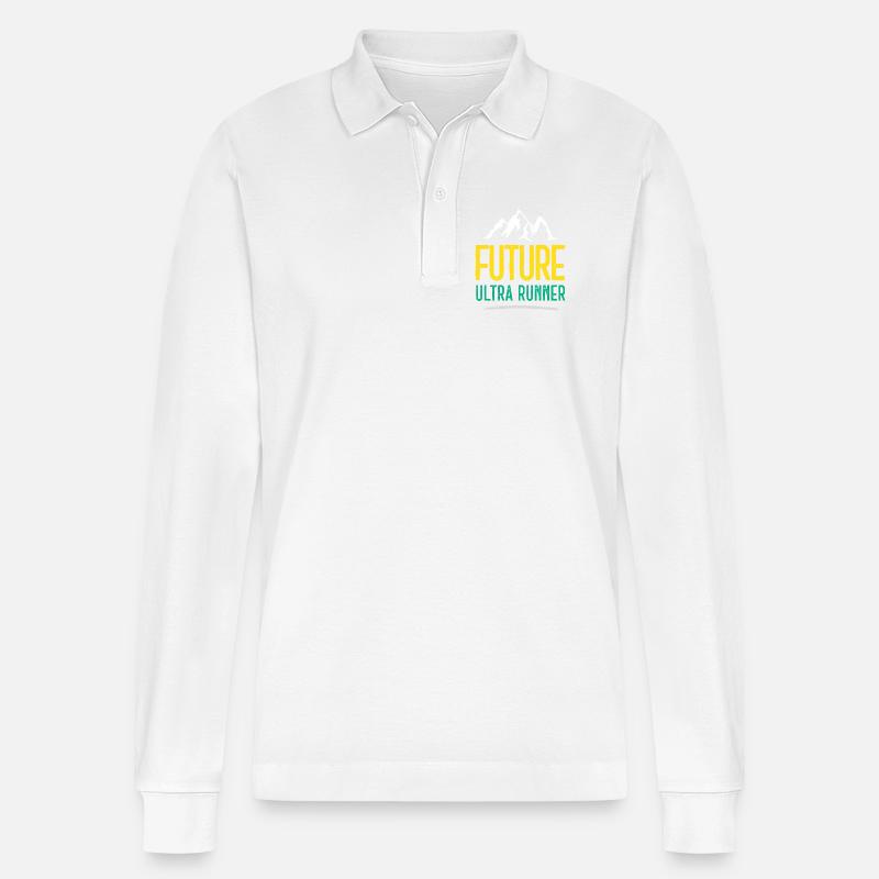 Future Ultra Runner - Stanley/Stella Unisex Bio-Langarm-Poloshirt Prepster - Weiß