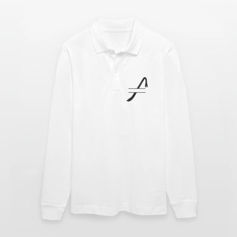 Einbruchslogo Brechstange oder Brechstange Stanley/Stella Unisex Bio-Langarm-Poloshirt Prepster