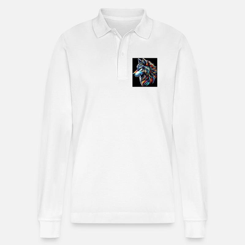 Wolf - Stanley/Stella Unisex Bio-Langarm-Poloshirt Prepster - Weiß