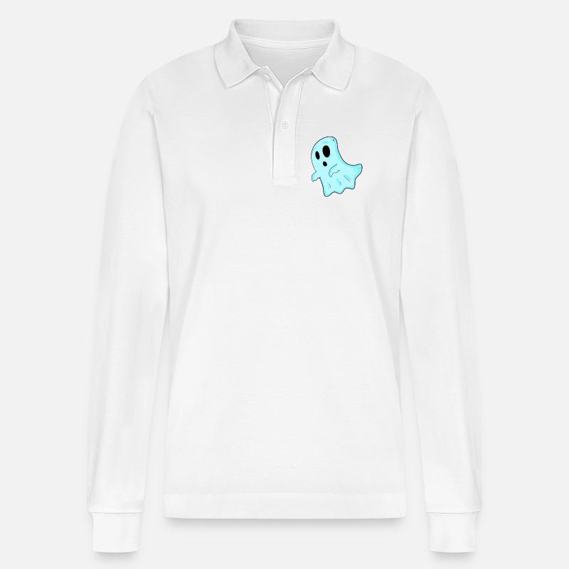 Geist - Stanley/Stella Unisex Bio-Langarm-Poloshirt Prepster - Weiß