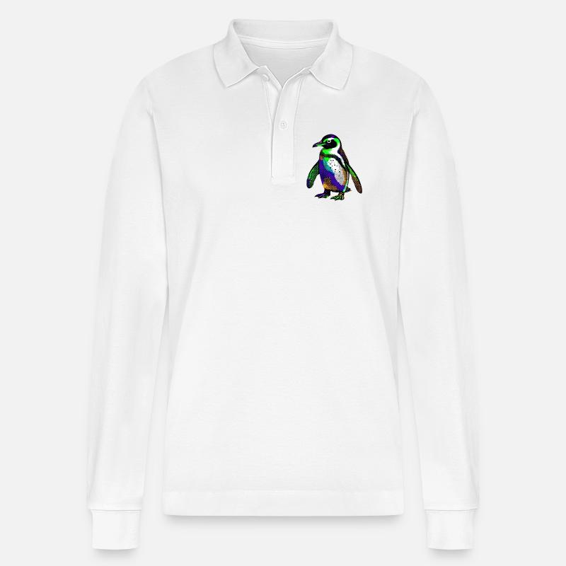Pingouin - Polo à manches longues bio PREPSTER Stanley/Stella Unisexe - blanc