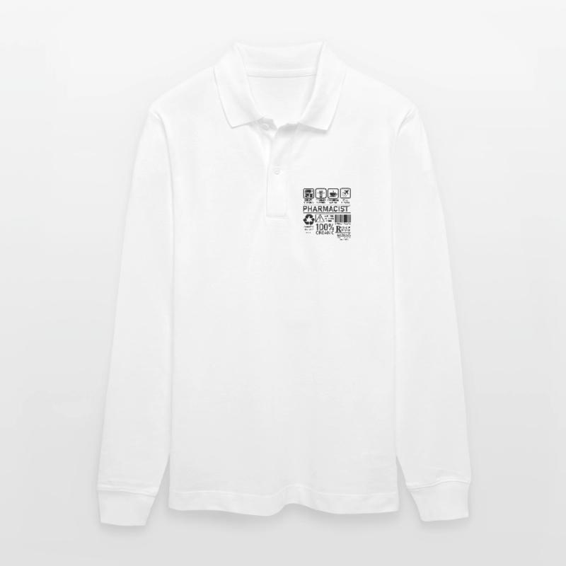 Pharmacist multi tasking problem solving Stanley/Stella Unisex Bio-Langarm-Poloshirt Prepster