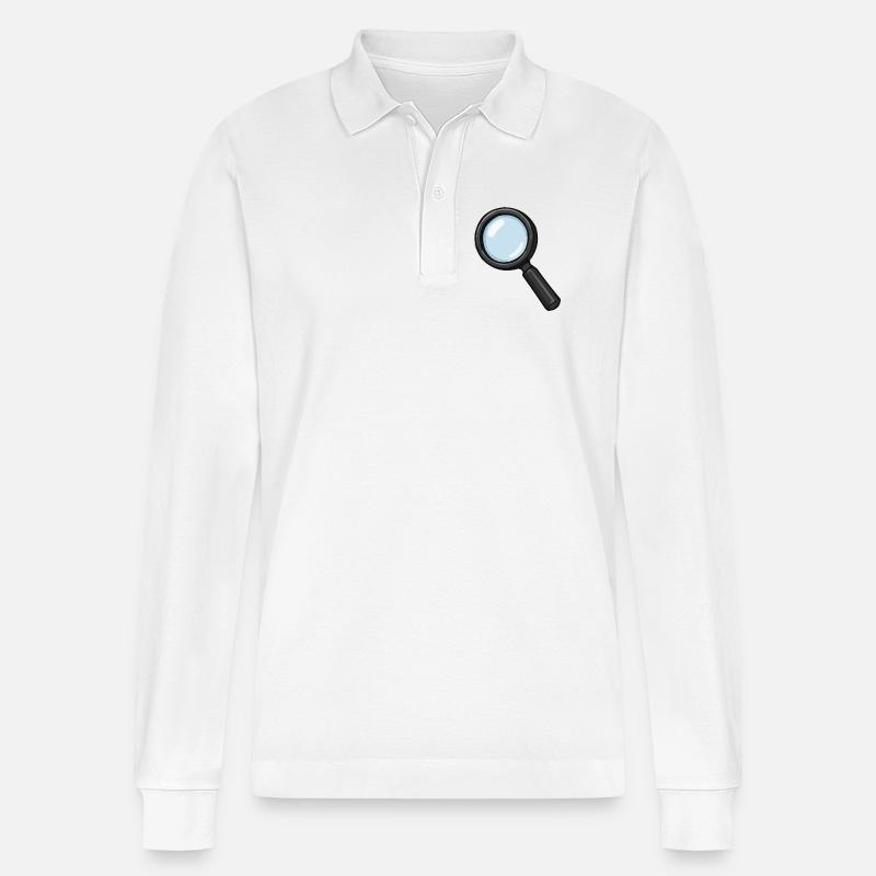 Loupe Illustration Loupe - Polo à manches longues bio PREPSTER Stanley/Stella Unisexe - blanc
