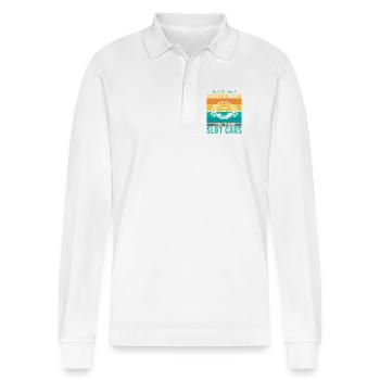 Plan de retraite : Construire des voitures de slot Slot Gift - Polo à manches longues bio PREPSTER Stanley/Stella Unisexe - blanc - Devant - Anna (173cm) & Nico (186cm)