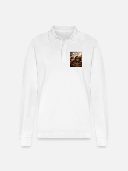 Monday Cat - Stanley/Stella Unisex Bio-Langarm-Poloshirt Prepster - Weiß