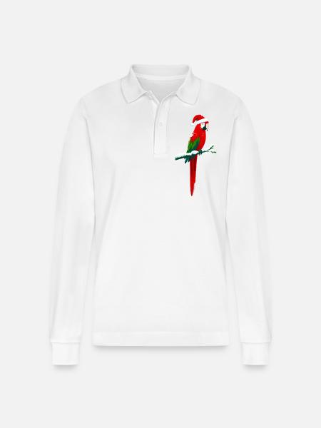 L’époque de Noël - Polo à manches longues bio PREPSTER Stanley/Stella Unisexe - blanc